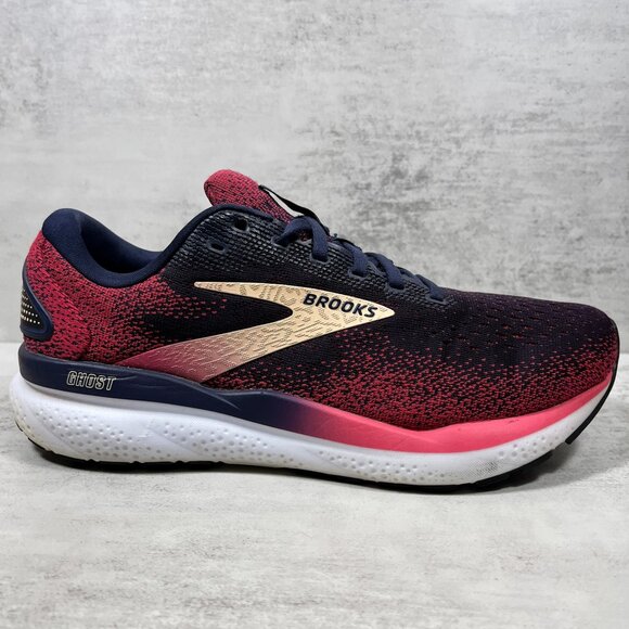 Brooks Ghost 16 Running Shoes - Women's Size 8.5 Wide - Blue Pink - Picture 4 of 10